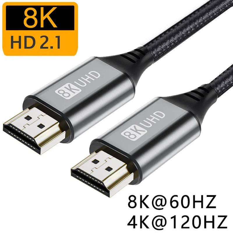 Cavo compatibile HDMI 8K 48 Gbps per Xiaomi Mi Box PS5 PS4 PC TV Monitor Proiettore