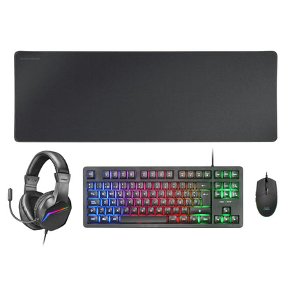 Pack Gaming 4 en 1 con Iluminación RGB Mars Gaming MCP-RGB3