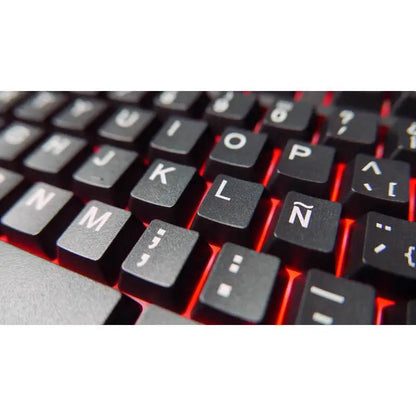 Teclado gaming con luces LED USB para gamers y oficina