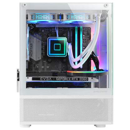 Caja gaming microATX Mars gaming MC-SE con paneles de vidrio y diseño Airtech Mesh