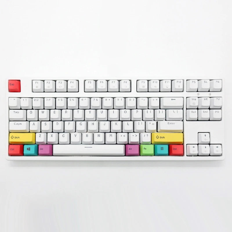 Teclas Reemplazables para Teclado Mecánico Mac/WIN, Perfil OEM PBT, Modificadores CMYK - 10 Teclas Grabadas con Láser