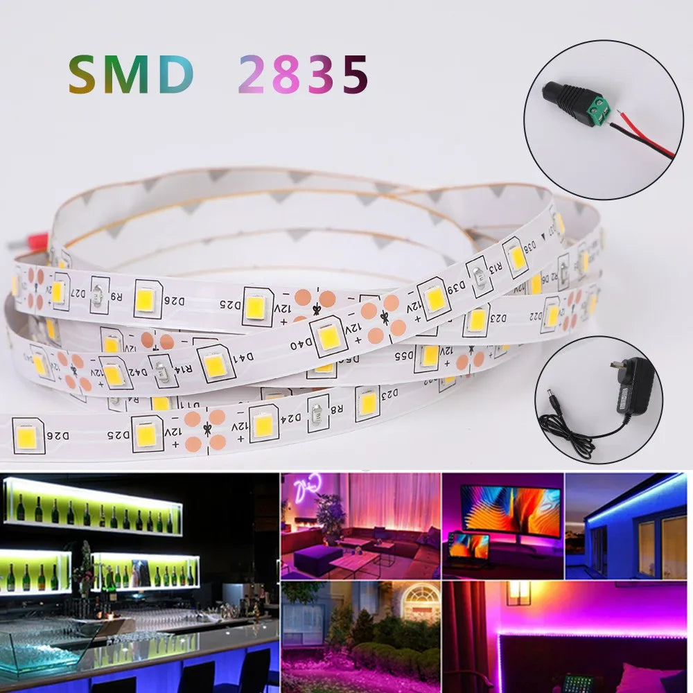 Tira de luces LED de neón RGB, 5M, resistente al agua, ideal para decoración de festividades y habitaciones