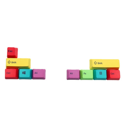 Teclas Reemplazables para Teclado Mecánico Mac/WIN, Perfil OEM PBT, Modificadores CMYK - 10 Teclas Grabadas con Láser