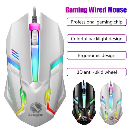 Ratón ergonómico gaming USB | Diseño retroiluminado (RGB) 2023