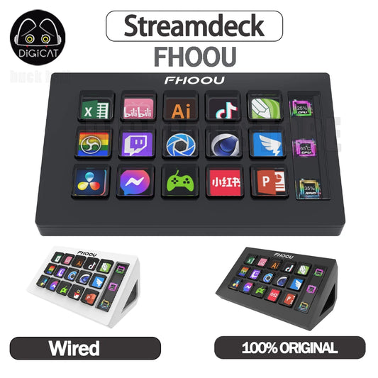 StreamDeck de 15 teclas LCD para creación de contenido en vivo