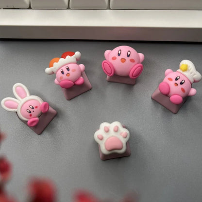 Teclas de Kirby rosa para teclados mecánicos