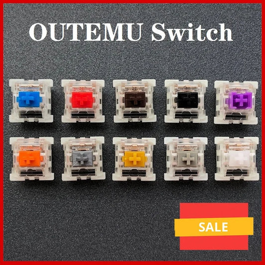 Interruptores Outemu para Teclado Mecánico – Clicky, Lineales y Táctiles de 3 Pines, Compatibles con MX y RGB LED SMD