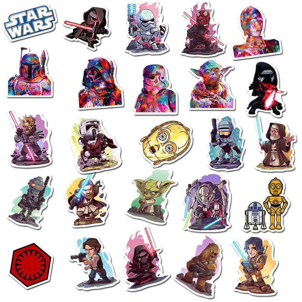 Pegatinas de Star Wars - Pack de 10/30/50 Unidades