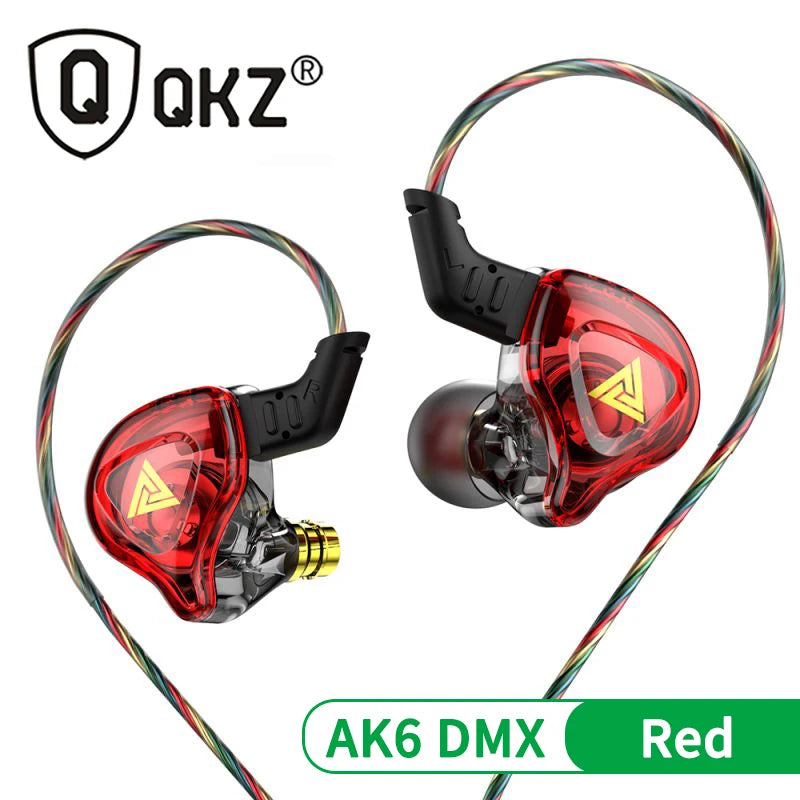 QKZ AKX Auriculares Heavy Bass Dynamic In-Ear Monitors (IEM)