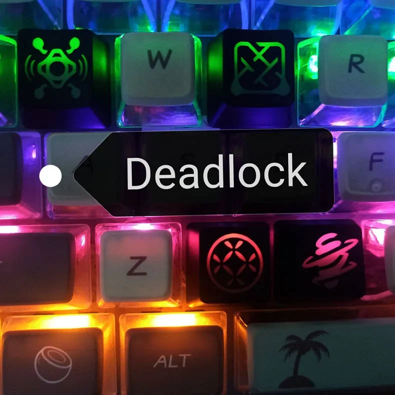 Valorant Clove/Jett/ISO/NEON/YORU - Juego de Teclas PBT para Teclado Mecánico Esports Anime