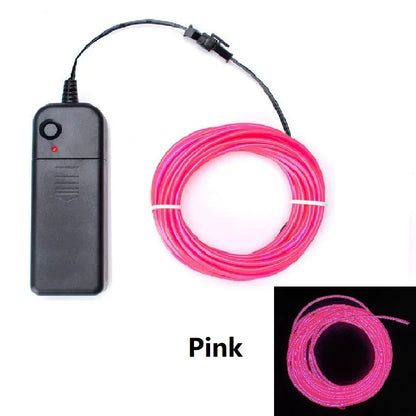 Cable de Neón Brillante para Fiestas, Decoración y Ambientes Festivos (1m, 3m, 5m)