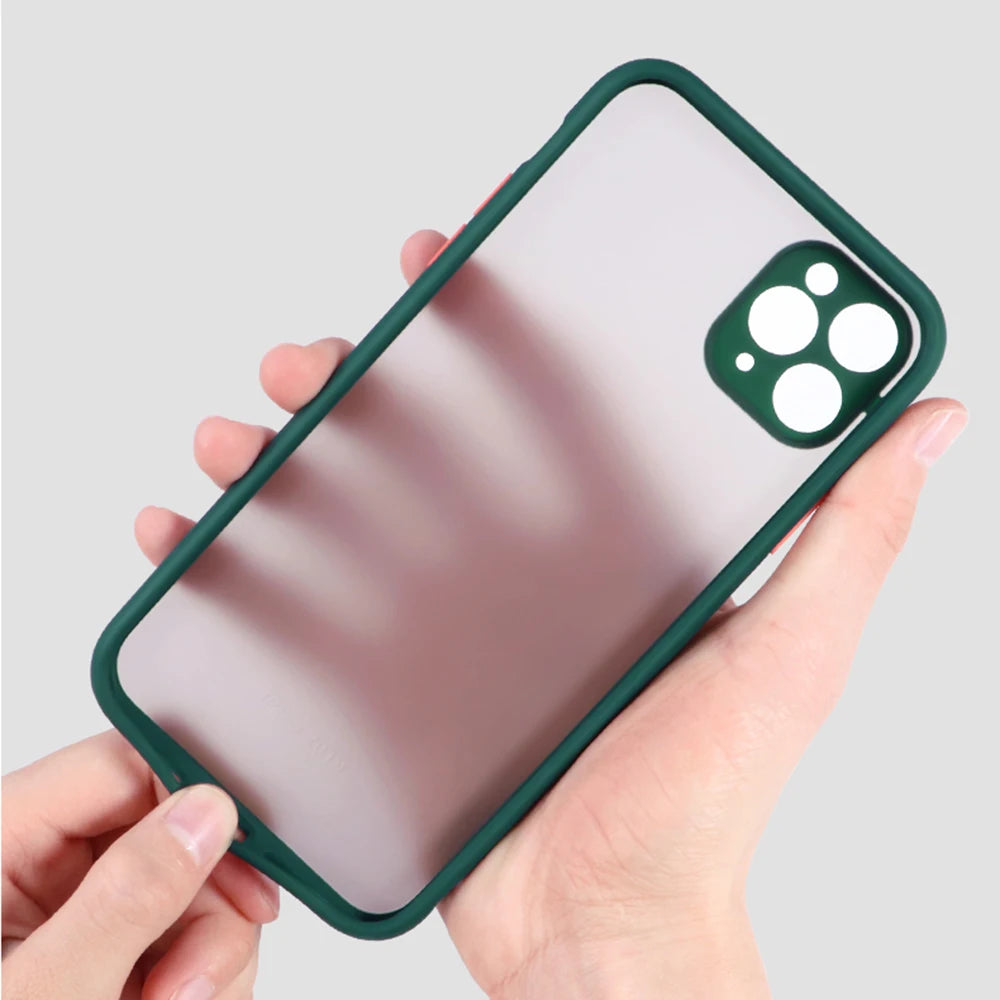 Funda de teléfono para iPhone, carcasa trasera transparente mate, para modelos 16, 15, 14, 13, 12, 11 Mini Pro Max, X, XR, XSMax Plus, F-FORTNITES