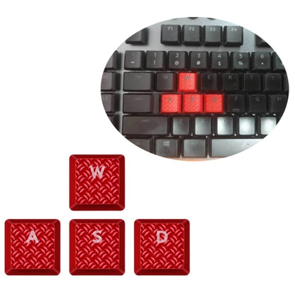 Teclas Texturizadas Antideslizantes, 4 Unidades/Juego, ABS, Perfil OEM, Interruptor Táctil GL, F19E - Teclas WASD para Teclado Mecánico