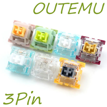 Interruptores Outemu para Teclado Mecánico – Silenciosos, Clicky, Lineales y Táctiles, RGB, Compatibles con MX