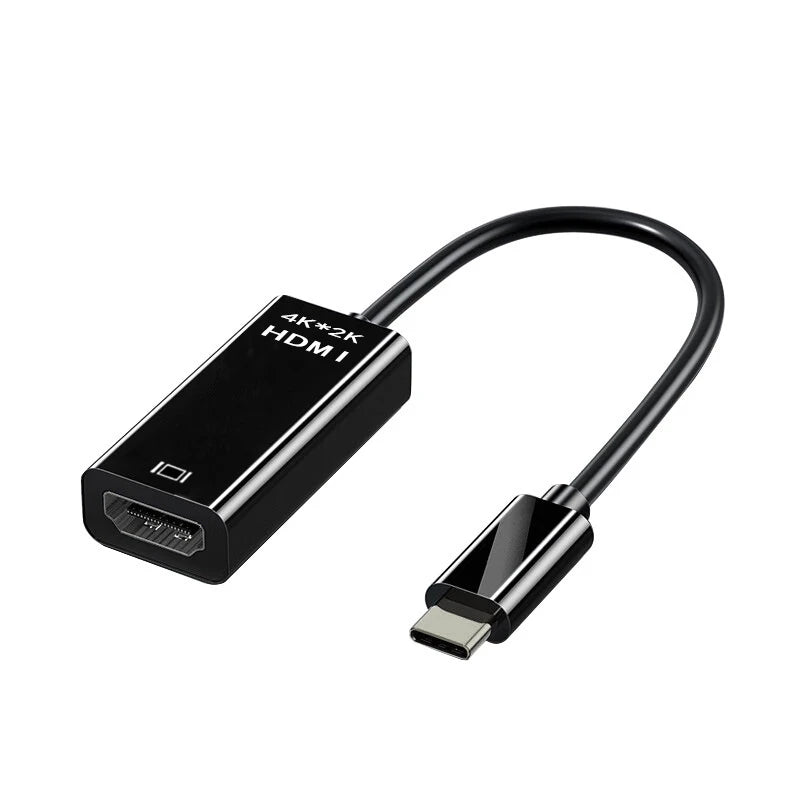 Cable USB Tipo C a HDMI, Adaptador HD 4K, para MacBook, Chromebook, Samsung, Xiaomi, 3.1