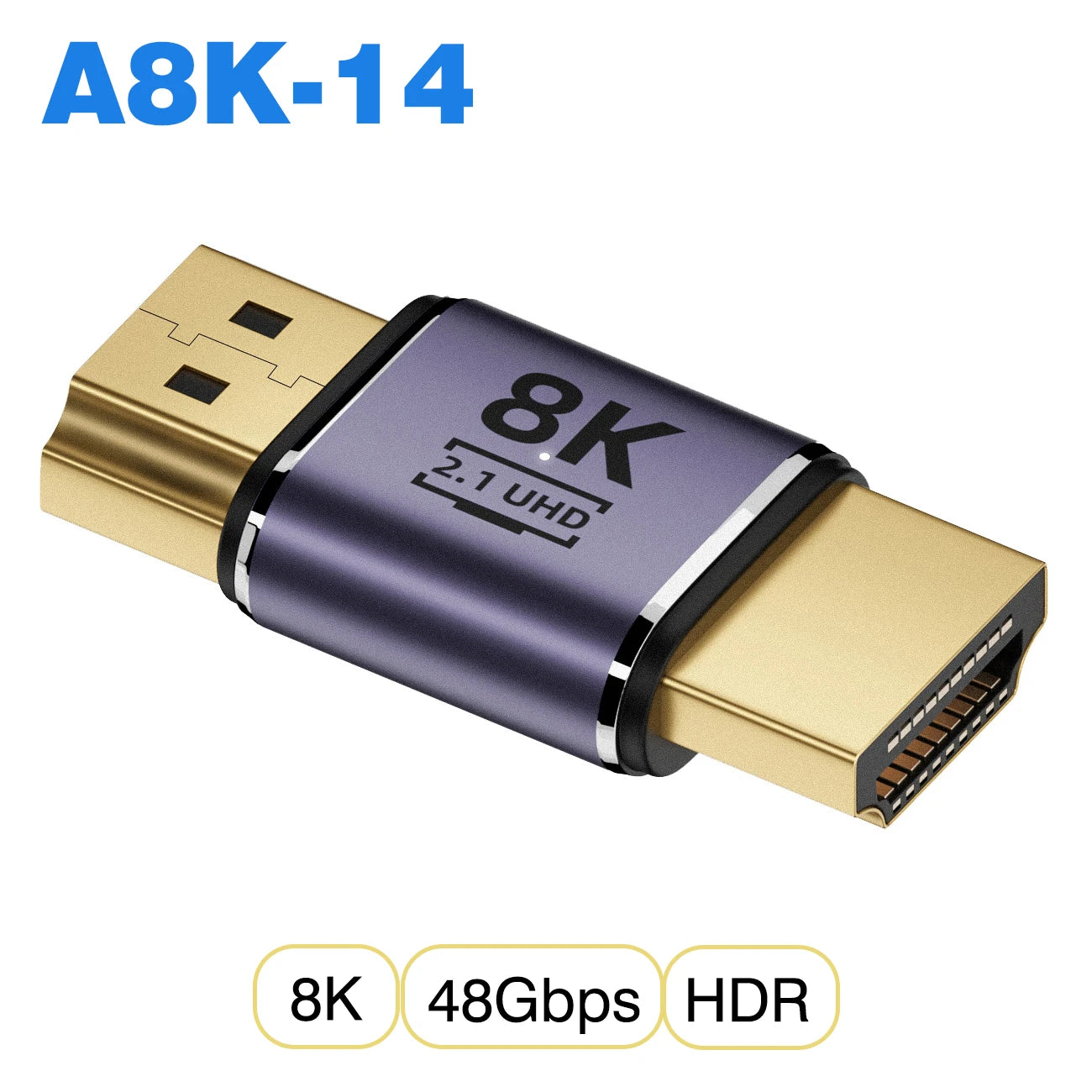 Ugrourd - Adaptador de Cable HDMI 2.1, Convertidor Mini/Micro HDMI a HDMI 2.1, 48Gbps, 8K 60Hz, 4K 120Hz para Proyector, HDTV, PS4, PS5, Ordenador Portátil y PC