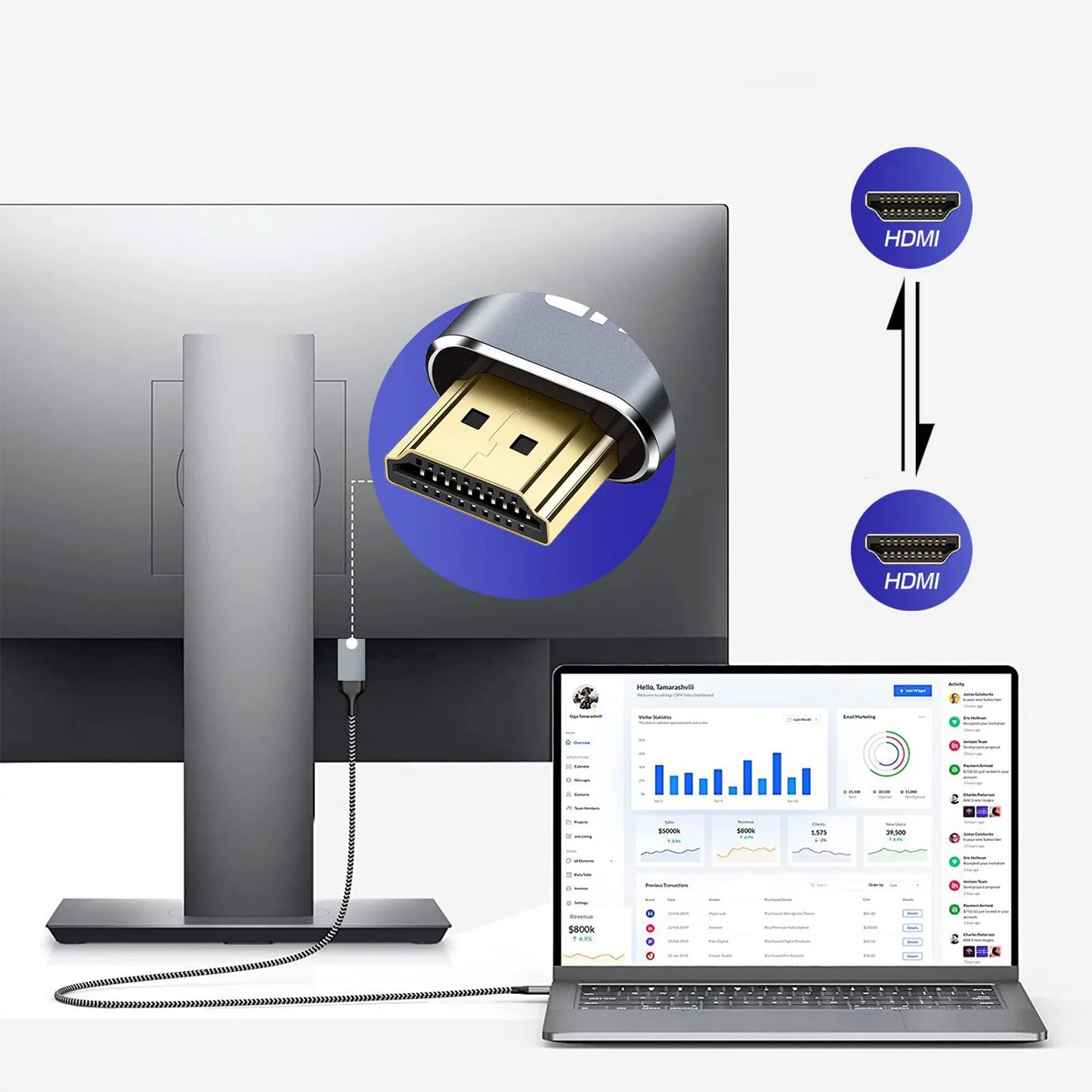 Cable HDMI 2.0 4K de Alta Velocidad NIERBO, 60Hz, para PS4, PS3, Xbox, Fire TV Stick, Reproductores de Blu-ray, HDR, Ethernet