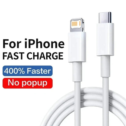 Cable de Carga Rápida de 20W PD USB Tipo C para Apple iPhone 14, 13, 12, 11 Pro Max, X, XR, 8, 7 Plus, iPad, Línea de Sincronización de Datos, Original