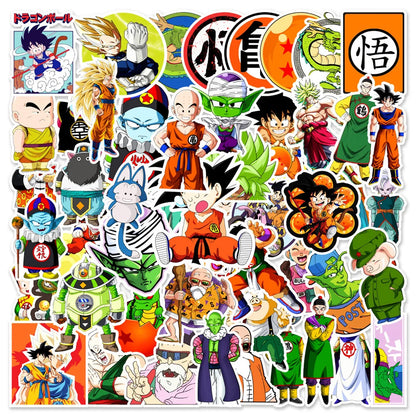 Pegatinas de Dragon Ball - Diseños de Son Goku y más (50/100 piezas)