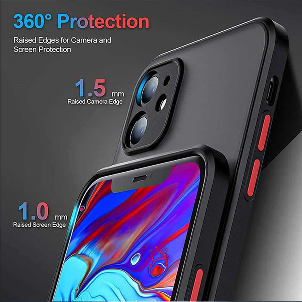 Funda de teléfono para iPhone, carcasa trasera transparente mate, para modelos 16, 15, 14, 13, 12, 11 Mini Pro Max, X, XR, XSMax Plus, F-FORTNITES