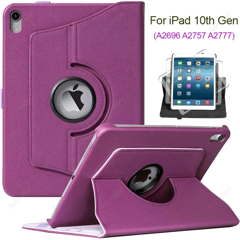 Funda Giratoria para iPad de Décima Generación y Modelos Compatibles: Protección 360° con Estilo y Funcionalidad