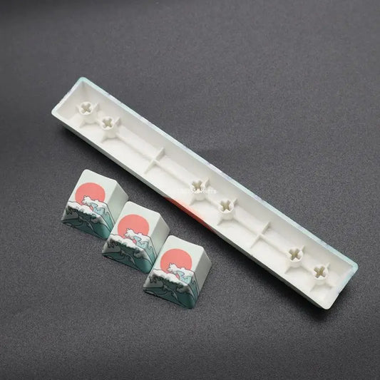 Teclado Mecánico OEM PBT Coral Sea, Accesorio Adicional de Sublimación para Space ESC 2 Piezas, Juego de Teclas Spaceb