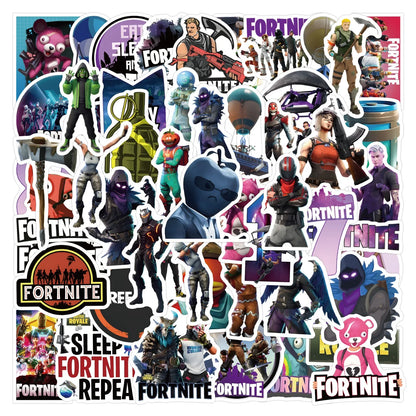 Pack de 50 Pegatinas de Fortnite - Decoración Impermeable