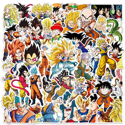 Pegatinas de Dragon Ball - Diseños de Son Goku y más (50/100 piezas)