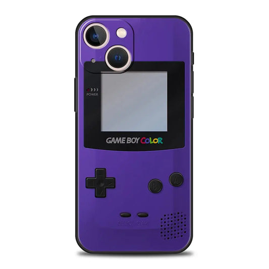 Funda de teléfono de lujo para Apple iPhone 11, 15, 14 Pro MAX, 12, 13, 7, 8 Plus, X, XR, XS, MAX, SE, Funda de silicona negra, Gameboy Boy Game