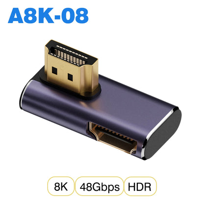 Ugrourd - Adaptador de Cable HDMI 2.1, Convertidor Mini/Micro HDMI a HDMI 2.1, 48Gbps, 8K 60Hz, 4K 120Hz para Proyector, HDTV, PS4, PS5, Ordenador Portátil y PC