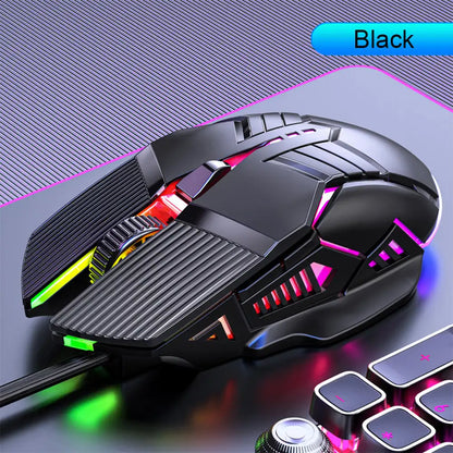 Ratón Ergonómico para Juegos RGB con Cable – 3200 DPI