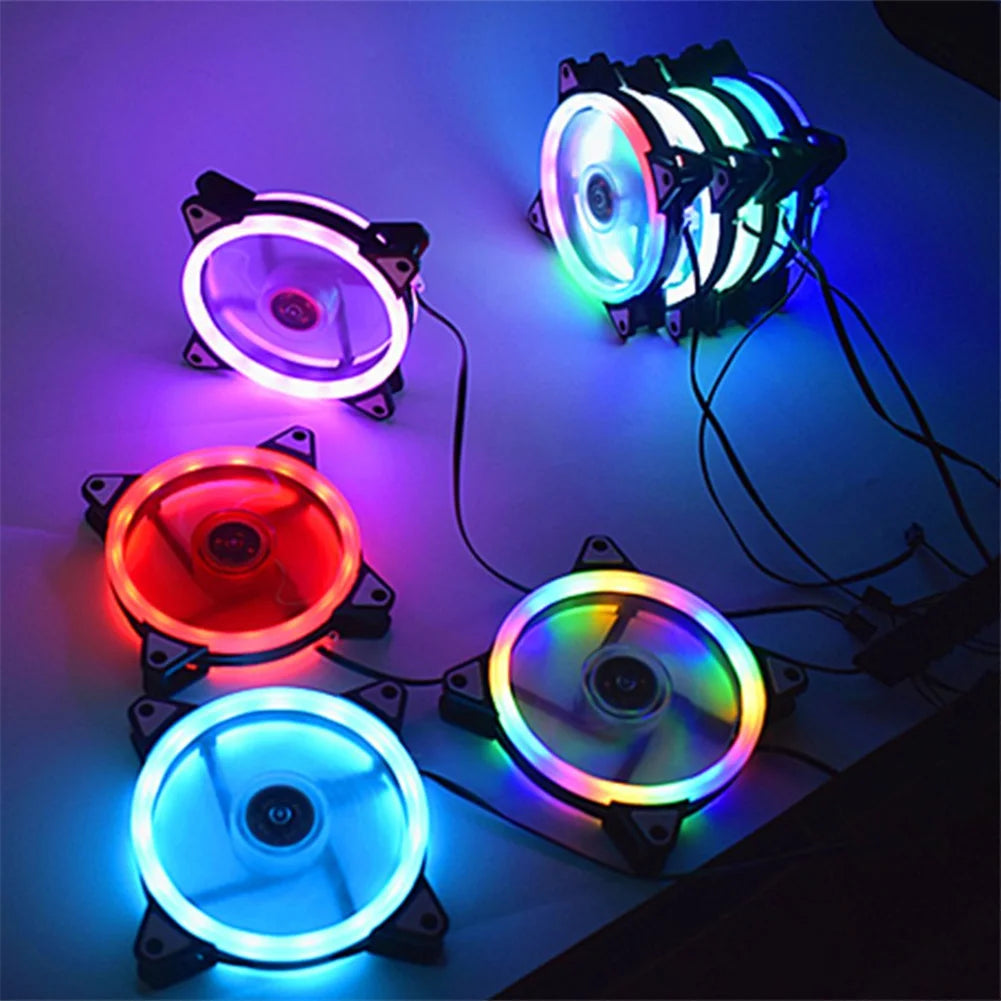 Ventilador RGB de 120mm para chasis con luces led y cojinetes fluidos