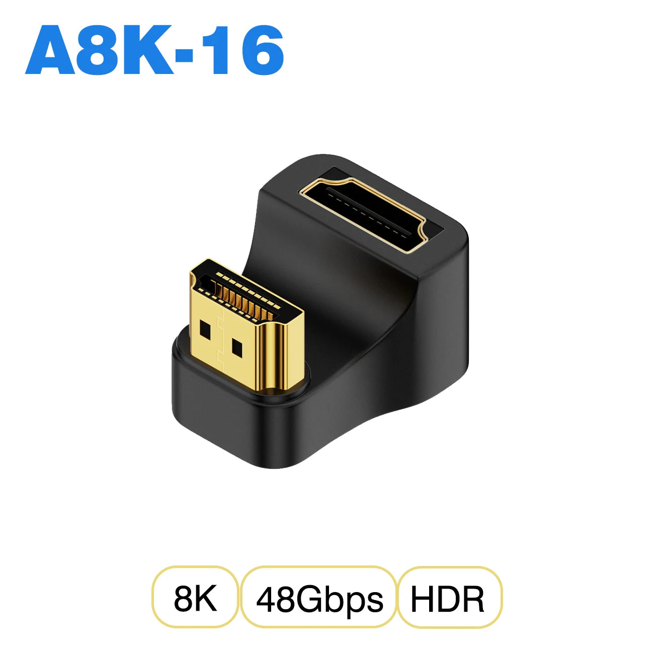 Ugrourd - Adaptador de Cable HDMI 2.1, Convertidor Mini/Micro HDMI a HDMI 2.1, 48Gbps, 8K 60Hz, 4K 120Hz para Proyector, HDTV, PS4, PS5, Ordenador Portátil y PC