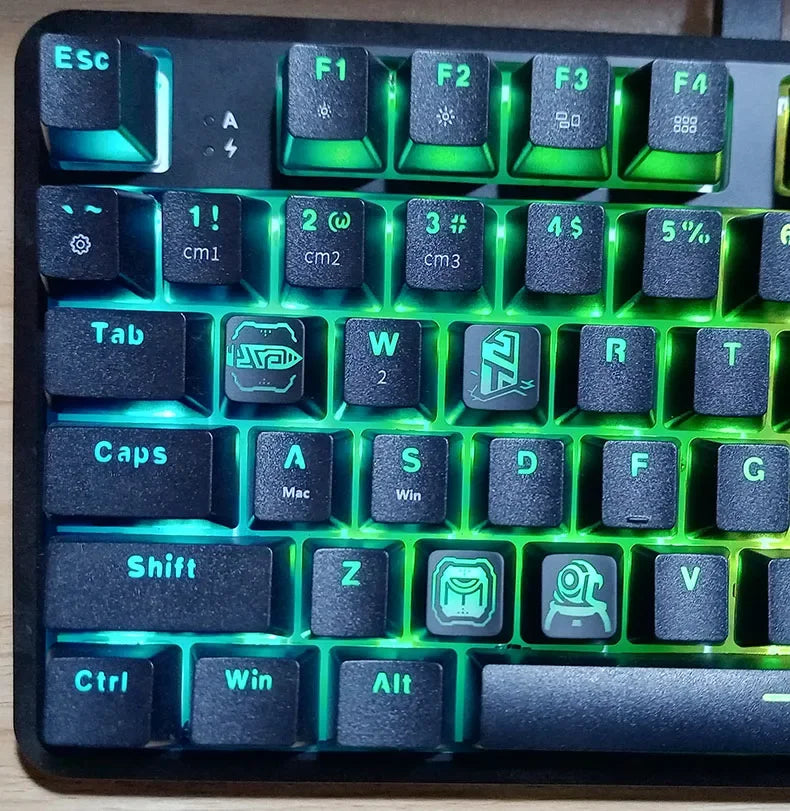 Valorant Clove/Jett/ISO/NEON/YORU - Juego de Teclas PBT para Teclado Mecánico Esports Anime