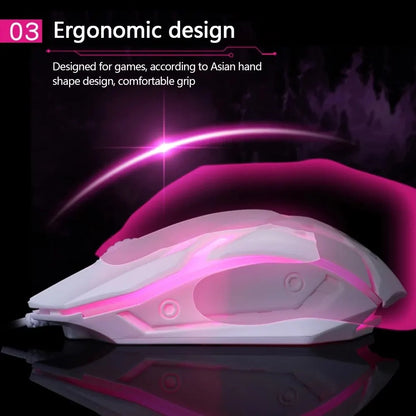 Ratón ergonómico gaming USB | Diseño retroiluminado (RGB) 2023