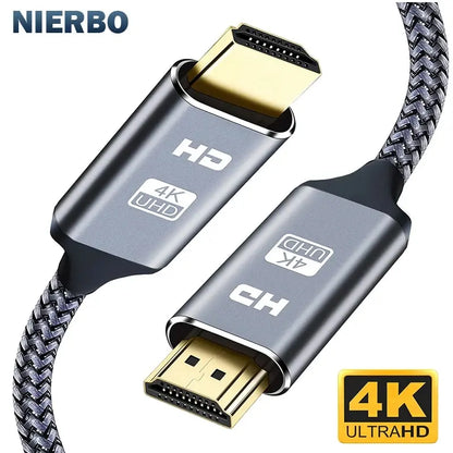 Cable HDMI 2.0 4K de Alta Velocidad NIERBO, 60Hz, para PS4, PS3, Xbox, Fire TV Stick, Reproductores de Blu-ray, HDR, Ethernet