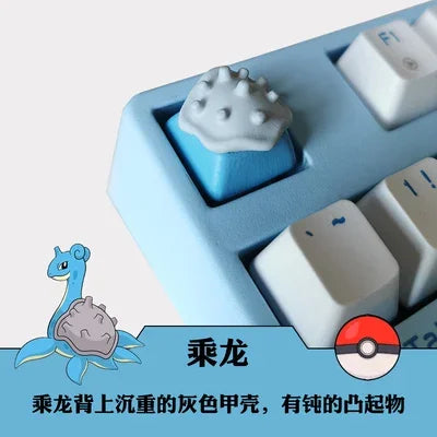 Teclado Mecánico de Pokémon - Figura de Dibujos Animados, Teclas Coloridas, Pikachu Personalizado para Niños, Regalos de Navidad