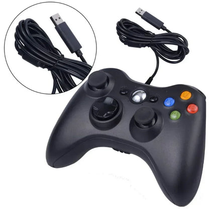 Mando con Cable USB para Xbox 360, Joystick de Mano para PC, Mando para Windows y Xbox