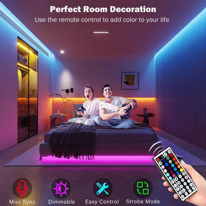 LED RGB flexible con control por bluetooth para decoración