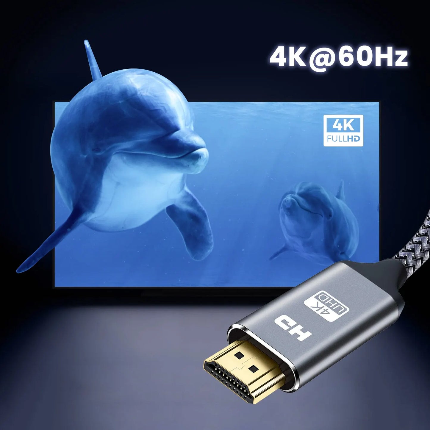 Cable HDMI 2.0 4K de Alta Velocidad NIERBO, 60Hz, para PS4, PS3, Xbox, Fire TV Stick, Reproductores de Blu-ray, HDR, Ethernet