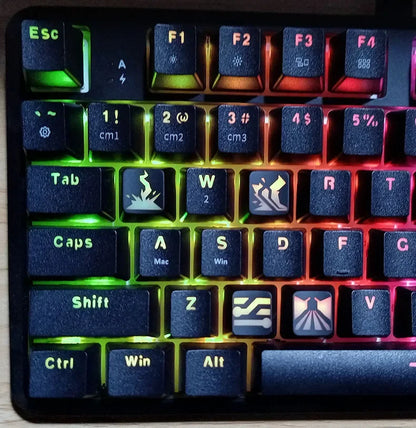 Valorant Clove/Jett/ISO/NEON/YORU - Juego de Teclas PBT para Teclado Mecánico Esports Anime