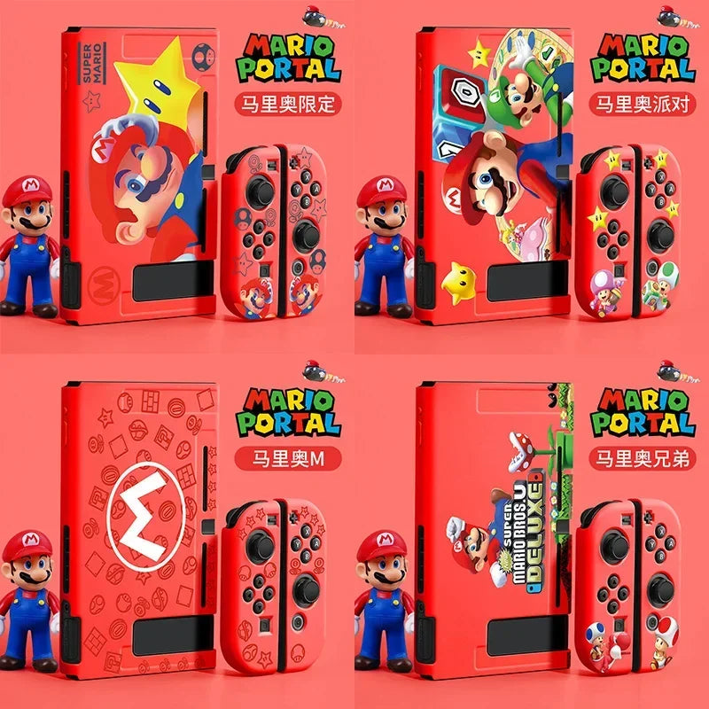 Funda protectora de Mario Bros para Nintendo Switch, anti-golpes y anti-huellas