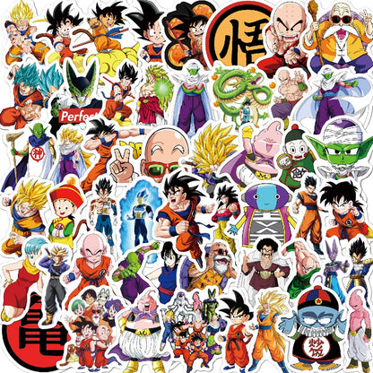 Pegatinas de Dragon Ball - Diseños de Son Goku y más (50/100 piezas)