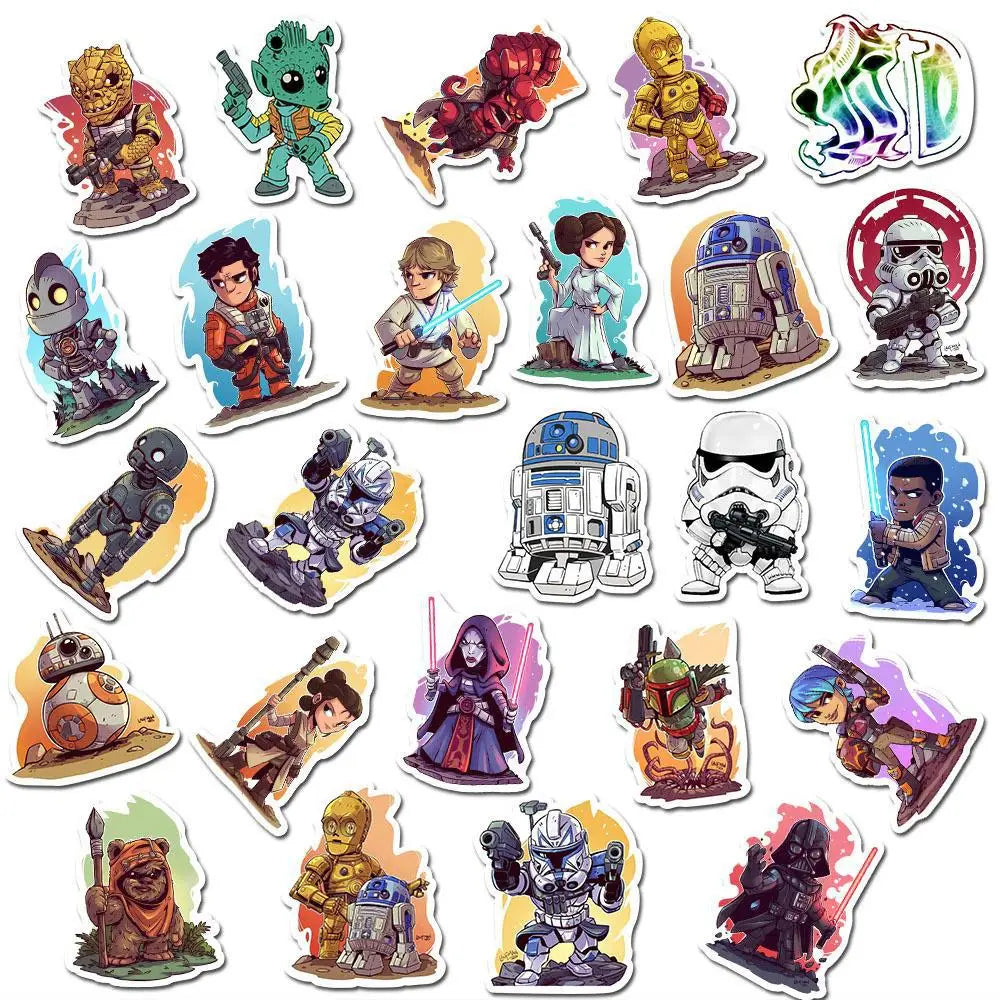 Pegatinas de Star Wars - Pack de 10/30/50 Unidades