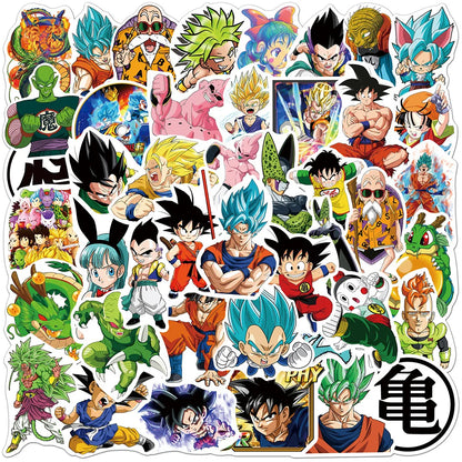 Pegatinas de Dragon Ball - Diseños de Son Goku y más (50/100 piezas)