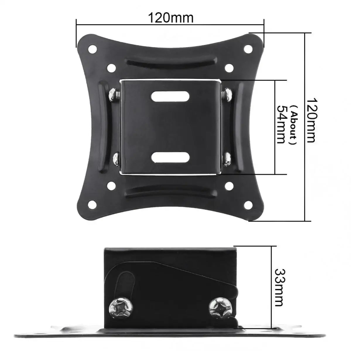 Soporte Universal de Pared para TV - 14"-26", VESA 75x75/100x100, Ángulo de Inclinación, Carga Máxima 10kg