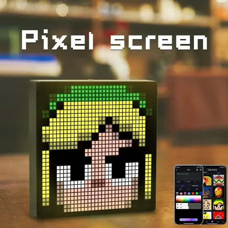 Pantalla LED matrix inteligente para decoración de habitaciones y gaming