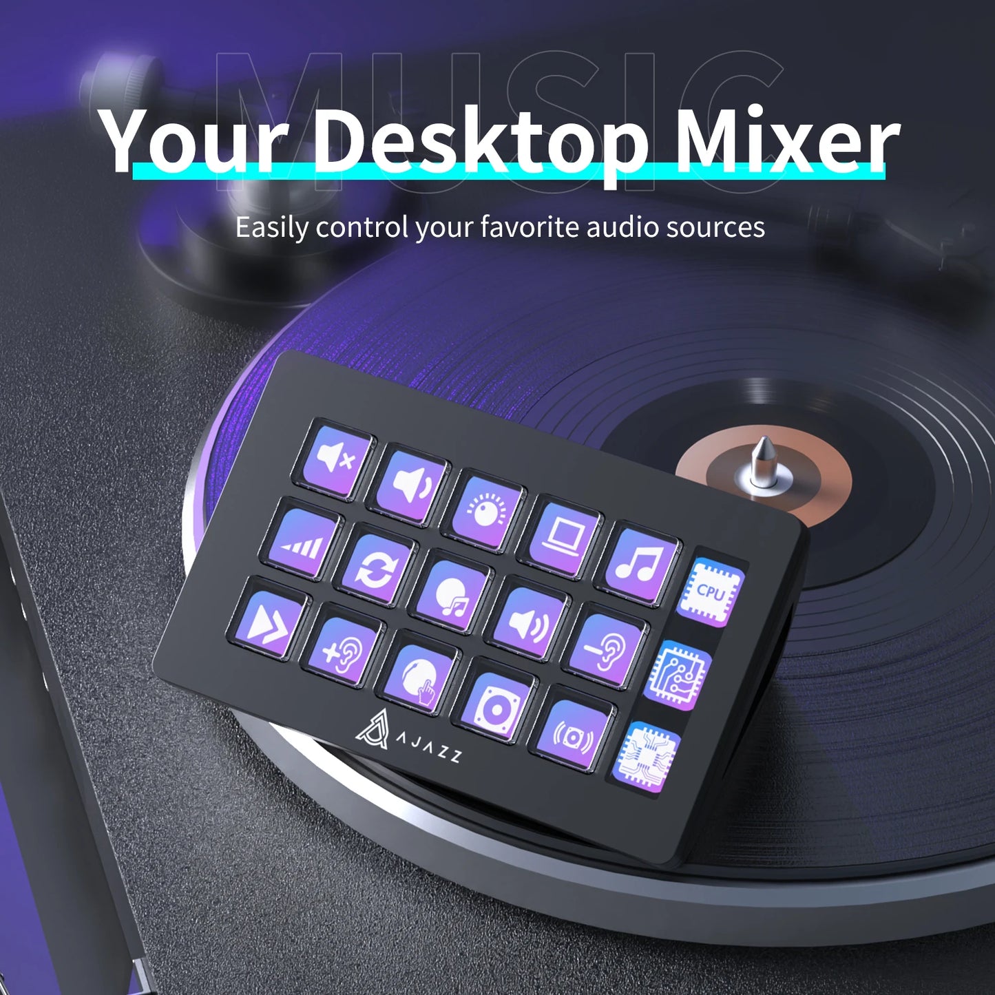 StreamDeck Ajazz akp153e con 6/15 teclas macro para Windows/Mac/Android/iOS