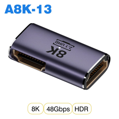 Ugrourd - Adaptador de Cable HDMI 2.1, Convertidor Mini/Micro HDMI a HDMI 2.1, 48Gbps, 8K 60Hz, 4K 120Hz para Proyector, HDTV, PS4, PS5, Ordenador Portátil y PC