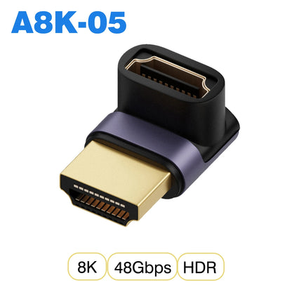 Ugrourd - Adaptador de Cable HDMI 2.1, Convertidor Mini/Micro HDMI a HDMI 2.1, 48Gbps, 8K 60Hz, 4K 120Hz para Proyector, HDTV, PS4, PS5, Ordenador Portátil y PC